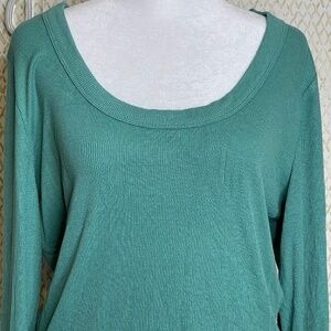 NWT Universal Thread Green Long Sleeve Ribbed Casual Shirt Size XXL